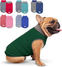Load image into Gallery viewer, 2 Pack Dog Fleece Sweater Stretchy Sweatshirt with Reflective Stripe Pullover Soft Jacket Pet Clothes Dog Sweaters for Small Dogs Cats Grey & Red
