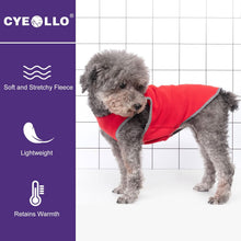 Load image into Gallery viewer, 2 Pack Dog Fleece Sweater Stretchy Sweatshirt with Reflective Stripe Pullover Soft Jacket Pet Clothes Dog Sweaters for Small Dogs Cats Grey & Red