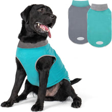 Load image into Gallery viewer, 2 Pack Dog Fleece Sweater Stretchy Sweatshirt with Reflective Stripe Pullover Soft Jacket Pet Clothes Dog Sweaters for Small Dogs Cats Grey & Red