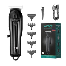 Load image into Gallery viewer, VGR Hair Trimmer Professional Hair Clipper Electric T-Blade Hair Cutting Machine 0mm LED Display Barber Trimmer for Men V-982
