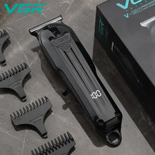 Load image into Gallery viewer, VGR Hair Trimmer Professional Hair Clipper Electric T-Blade Hair Cutting Machine 0mm LED Display Barber Trimmer for Men V-982