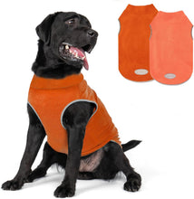 Load image into Gallery viewer, 2 Pack Dog Fleece Sweater Stretchy Sweatshirt with Reflective Stripe Pullover Soft Jacket Pet Clothes Dog Sweaters for Small Dogs Cats Grey & Red
