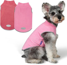 Load image into Gallery viewer, 2 Pack Dog Fleece Sweater Stretchy Sweatshirt with Reflective Stripe Pullover Soft Jacket Pet Clothes Dog Sweaters for Small Dogs Cats Grey & Red
