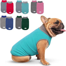 Load image into Gallery viewer, 2 Pack Dog Fleece Sweater Stretchy Sweatshirt with Reflective Stripe Pullover Soft Jacket Pet Clothes Dog Sweaters for Small Dogs Cats Grey & Red