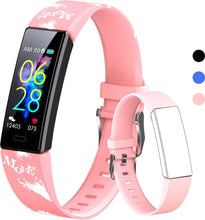 Load image into Gallery viewer, Kids Watch Fitness Tracker, Fitness Watches for Kids, Activity Tracker with Pedometers, Stopwatch, IP68 Waterproof, 11 Sport Modes Smart Watch for Kids Age 6-16 Years Old