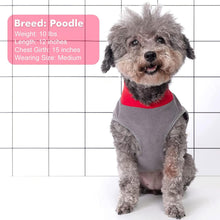 Load image into Gallery viewer, 2 Pack Dog Fleece Sweater Stretchy Sweatshirt with Reflective Stripe Pullover Soft Jacket Pet Clothes Dog Sweaters for Small Dogs Cats Grey & Red