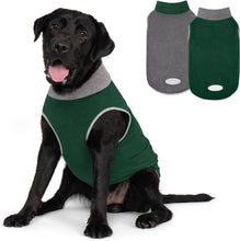 Load image into Gallery viewer, 2 Pack Dog Fleece Sweater Stretchy Sweatshirt with Reflective Stripe Pullover Soft Jacket Pet Clothes Dog Sweaters for Small Dogs Cats Grey &amp; Red
