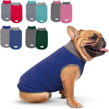 Load image into Gallery viewer, 2 Pack Dog Fleece Sweater Stretchy Sweatshirt with Reflective Stripe Pullover Soft Jacket Pet Clothes Dog Sweaters for Small Dogs Cats Grey &amp; Red
