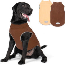 Load image into Gallery viewer, 2 Pack Dog Fleece Sweater Stretchy Sweatshirt with Reflective Stripe Pullover Soft Jacket Pet Clothes Dog Sweaters for Small Dogs Cats Grey &amp; Red
