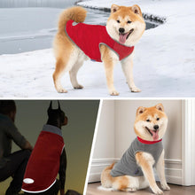 Load image into Gallery viewer, 2 Pack Dog Fleece Sweater Stretchy Sweatshirt with Reflective Stripe Pullover Soft Jacket Pet Clothes Dog Sweaters for Small Dogs Cats Grey &amp; Red
